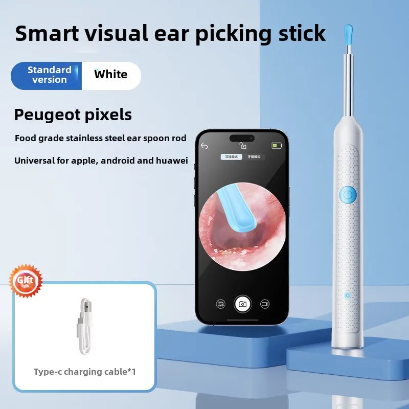 ClearView™ Smart Ear Camera Cleaner – HD Wax Removal Tool (iOS/Android Compatible)