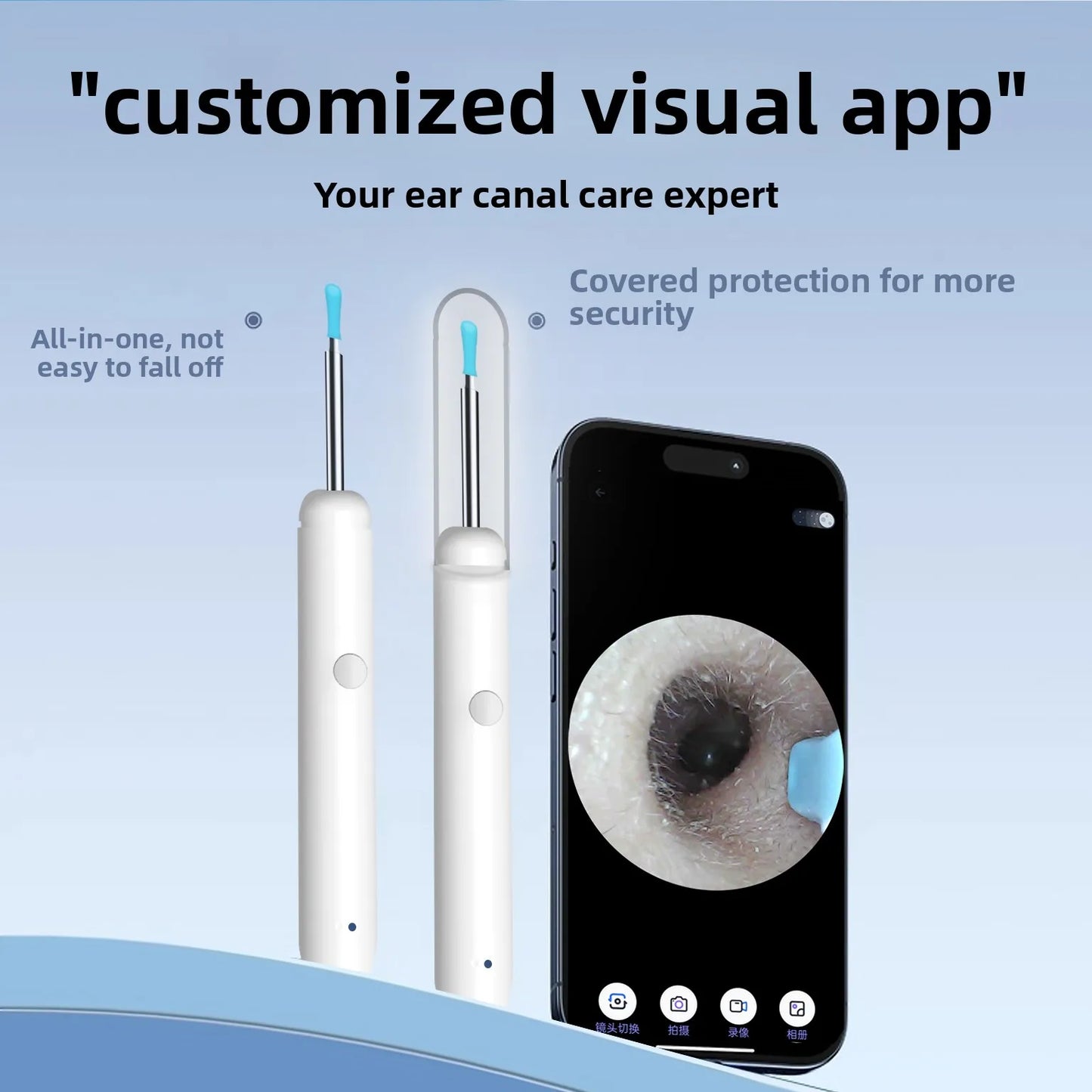 ClearView™ Smart Ear Camera Cleaner – HD Wax Removal Tool (iOS/Android Compatible)