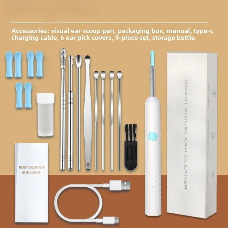 ClearView™ Smart Ear Camera Cleaner – HD Wax Removal Tool (iOS/Android Compatible)