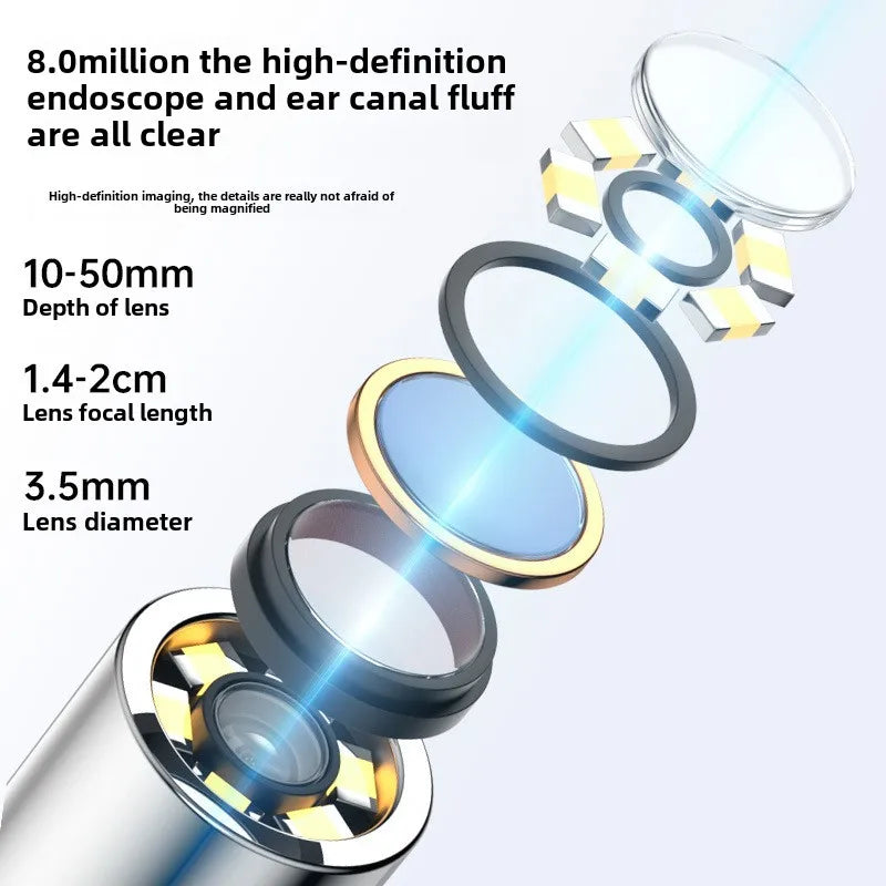 ClearView™ Smart Ear Camera Cleaner – HD Wax Removal Tool (iOS/Android Compatible)